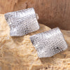 Textured Titanium Steel Stud Earrings - Cocoa Yacht Club