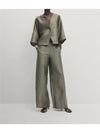 Linen Short Kimono Shirt & Pant Set