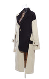 Retro Asymmetric Trench Coat Blazer