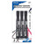 Black Chisel Tip Desk Style Permanent Markers (3/Pack)