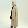 Retro Asymmetric Trench Coat Blazer