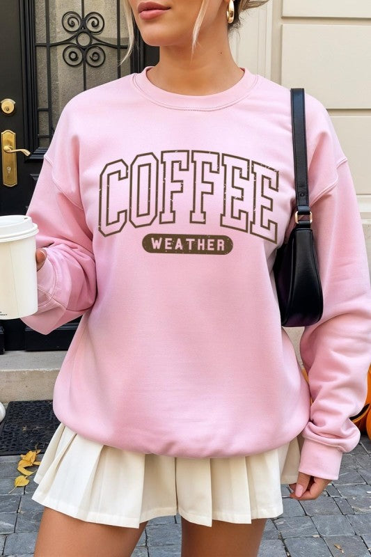 Coffee Weather Graphic Plus Sweatshirt