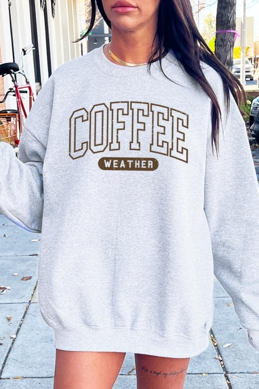 Coffee Weather Graphic Plus Sweatshirt