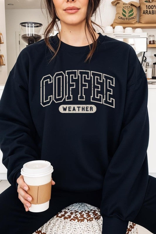 Coffee Weather Graphic Plus Sweatshirt