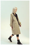 Retro Asymmetric Trench Coat Blazer