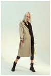 Retro Asymmetric Trench Coat Blazer