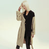 Retro Asymmetric Trench Coat Blazer