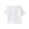 Women Solid Color Simple Knit Loose Casual Short Top