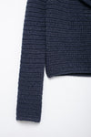 Irregular Asymmetric Collar Side Button Sweater