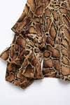 Leopard Ruffled Long Sleeve Loose Top