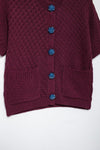 Button Jewelry Knitted Shirt