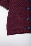 Button Jewelry Knitted Shirt