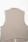 Asymmetric Hem Beaded Vest & Short Dress