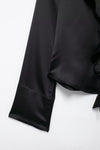 Double Breasted Vertical Blazer Straight Leg Pants Suit