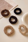 Camel 5-piece Thick Braided Ponytail Hair Tie Set