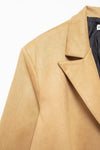 Graceful Long Suede Trench Coat