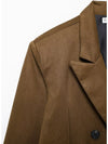 Suede Textured Leather Coat