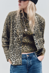 Animal Pattern Knitted Metal Bronzing Coat