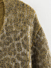 Animal Pattern Knitted Metal Bronzing Coat