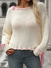 Dropped Shoulder Long Sleeve Sweater - Cocoa Yacht Club