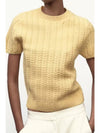 Wool Eight Strand Woven Top