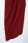 Asymmetric Pleated Maxi Dress