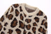 Animal Jacquard Faux Fur Knitted Coat