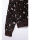 Bowknot Animal Pattern Faux Fur Knitted Sweater