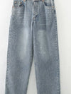 Cocoa Yacht Club Washed Loose Short Denim Coat & Mid Waist Jeans Pants Two Piece Set