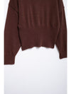 One Gold Button Solid Knitted Sweater Top