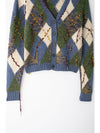 Classic Western Diamond Pattern Knitted Coat