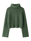 Long Sleeve Stand Collar Soft Basic All Matching Knitwear