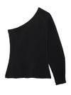 Asymmetric Slim Fit Pullover Knitted Top