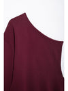 Asymmetric Slim Fit Pullover Knitted Top