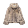 Stylish Graceful Simple Faux Fur Effect Sweater