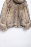 Stylish Graceful Simple Faux Fur Effect Sweater