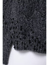 Hollow Out Cutout Beaded Pullover Sweater