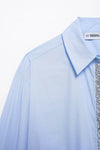 Poplin Short Diamond Button Shirt