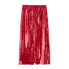 French Beaded Red Skirt