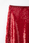 French Beaded Red Skirt