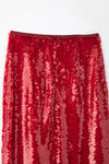 French Beaded Red Skirt