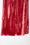 French Beaded Red Skirt