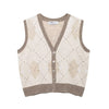 Beads Sequin Pattern Knitted Vest Top