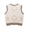 Beads Sequin Pattern Knitted Vest Top