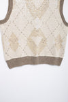 Beads Sequin Pattern Knitted Vest Top