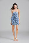 3Dl Flower Halter Dress