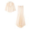 Draping Pleated Long Fishtail Skirt