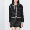 Elegant Graceful Stitch Collared Long Sleeve Knitted Coat