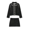 Elegant Graceful Stitch Collared Long Sleeve Knitted Coat