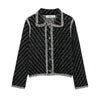 Elegant Graceful Stitch Collared Long Sleeve Knitted Coat